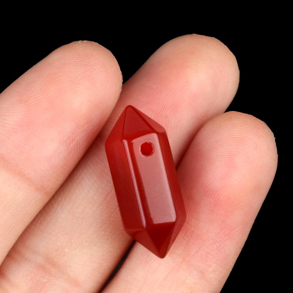 2 шт. серьги кулон натуральный камень шестиугольная колонна одно отверстие кулон для изготовления ювелирных изделий серьги ожерелье аксессуар своими руками