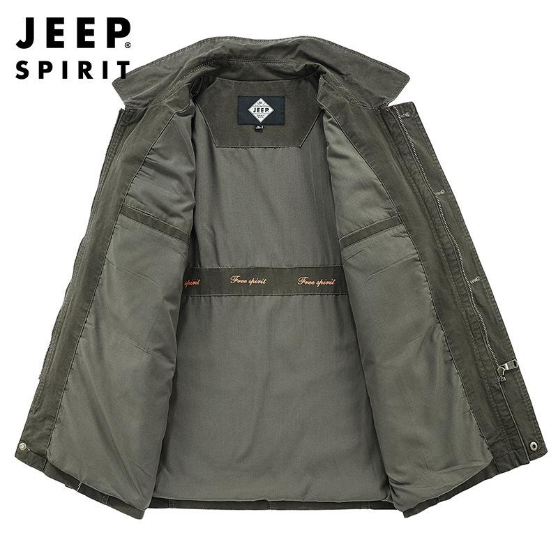 Мужская повседневная куртка с несколькими карманами Мужская свободная куртка в стиле милитари