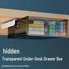 Under-Desk Storage Box: Office Desktop Organizer & Cosmetic Drawer