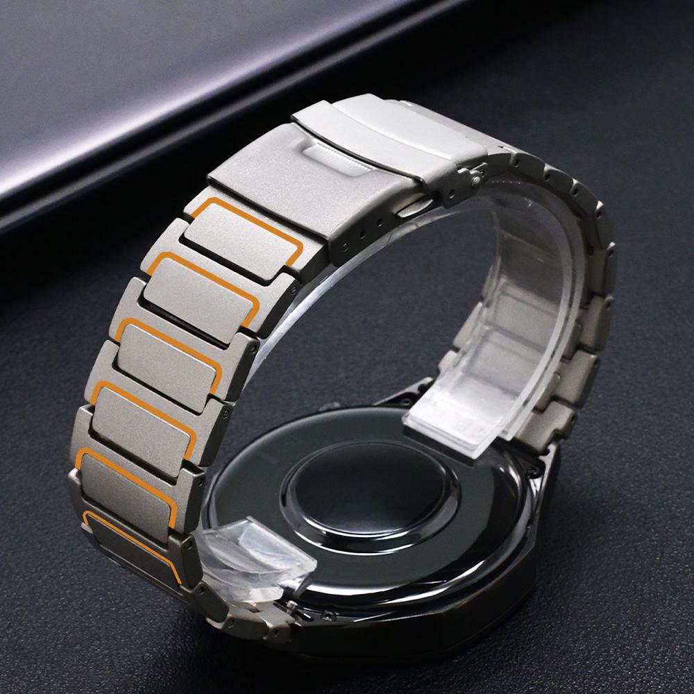 22-миллиметровый титановый ремешок для Amazfit Balance GTR 4/3/2 Роскошный деловой браслет для Huawei Watch GT5 Pro GT4 46мм 4Pro Ultimate