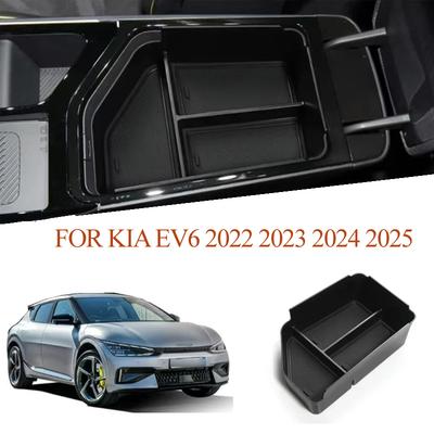 Для Kia EV6 2024 2025 Автомобильный центральный подлокотник ящик для хранения органайзер центральной консоли лоток кейс автомобильные аксессуары