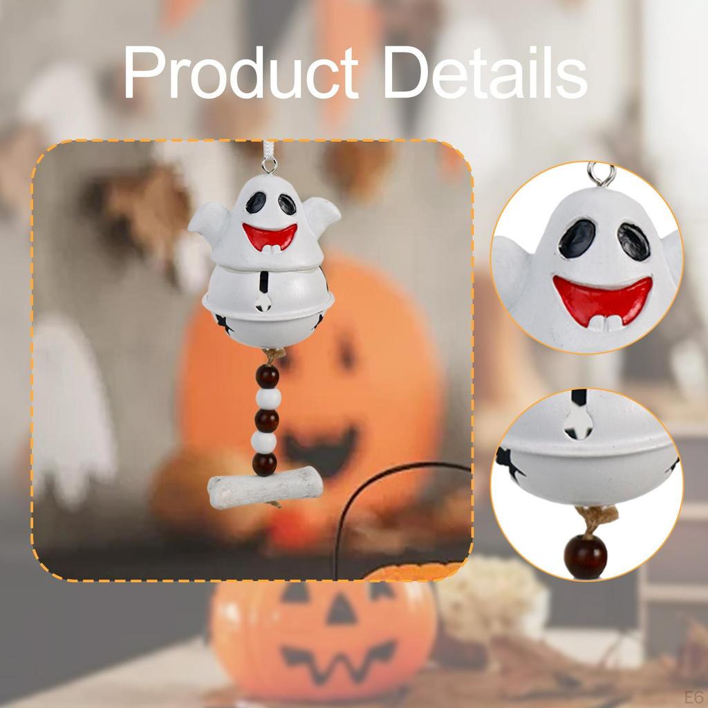 Bell Wind Chime Halloween Decoration Cute Windchime Pendant Hanging Ornament for Front