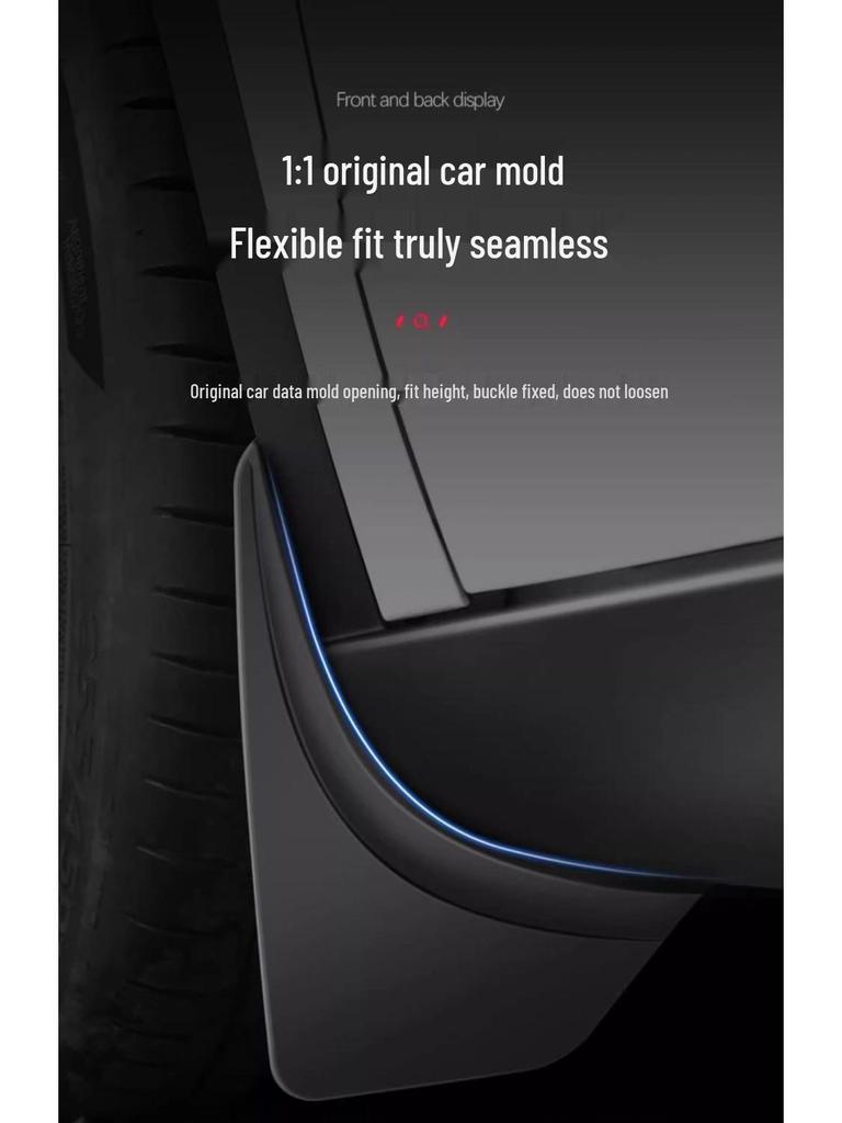 Безсверлильные брызговики для Tesla Model Y - Модификация экстерьера в оригинальном стиле