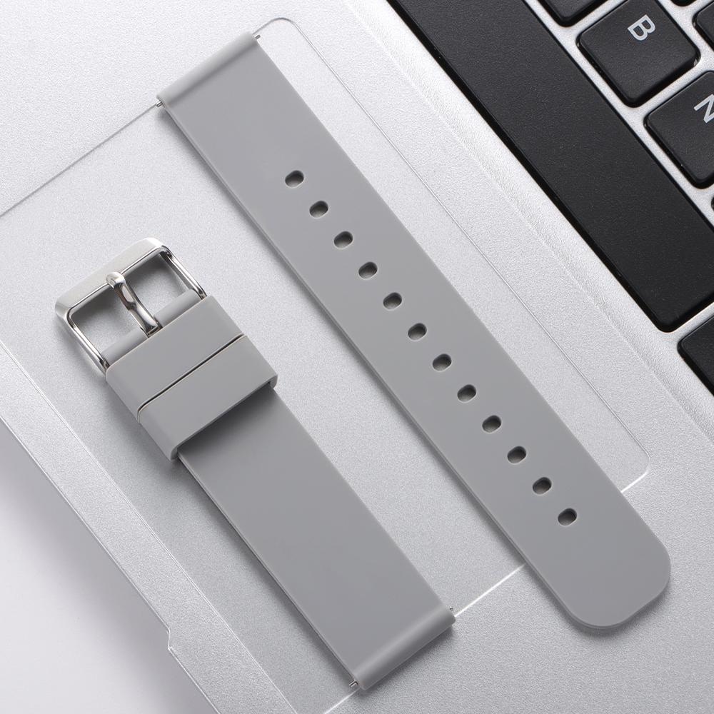 Быстросъемный силиконовый ремешок для часов 20 мм 22 мм Мягкий водонепроницаемый браслет для часов Huawei Gt3/GT5 Ремешок для смарт-часов