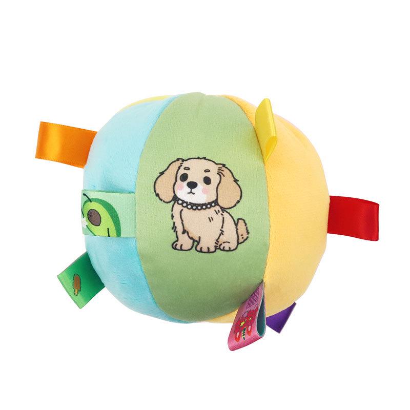Плюшевый мячик-погремушка для собак - Милая звучащая игрушка для снятия щенячьей скуки