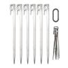 Tent Nail Stainless Steel Ground Nail Camping Rock Bottoms Ground Anchors Tent Accessories For Outdoor Camping Tent Pegs