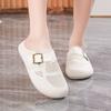 Fashion New Women's Mesh Baotou Half Slippers Summer Hot Sale Lightweight Breathable Flats Shoes Outdoor Woman Sandals With Arch Support