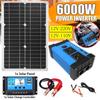 6000W Power Inverter 12V To 110/220V Solar Panel  Controller Solar Emergency Generator Power Battery Charge USB Output