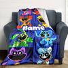 Customiz Name Personality Smiling Critters Blanket Soft &Warm Sofa Office Bed Travel Lunch Break Blanket, Gift Suitable All Seasons