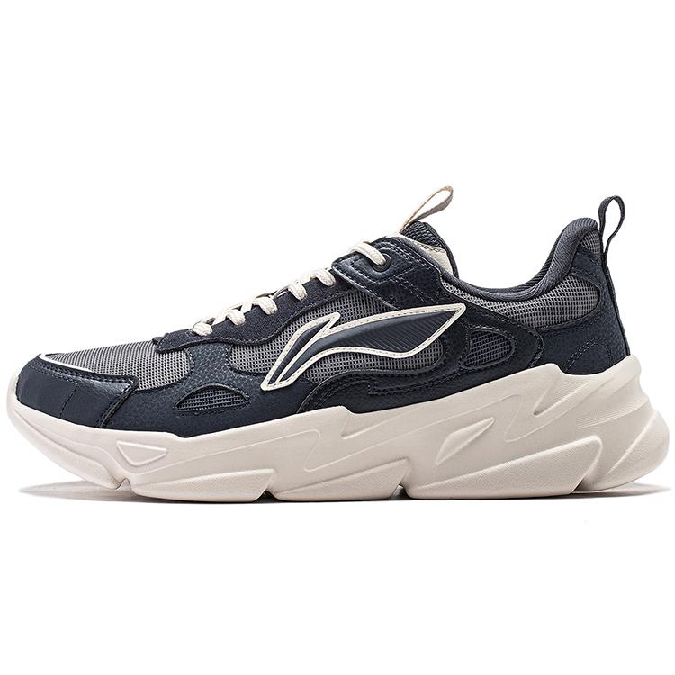 Кеды Li Ning Firefly Повседневные Мужские Низкие Эбеновый Черный/Теневой Серый AGCT387-4