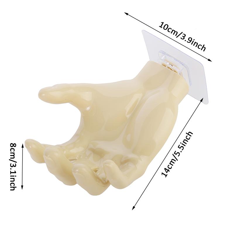 Креативный прочный органайзер для мыла в форме ладони, настенные самоклеящиеся крючки для хранения наушников
