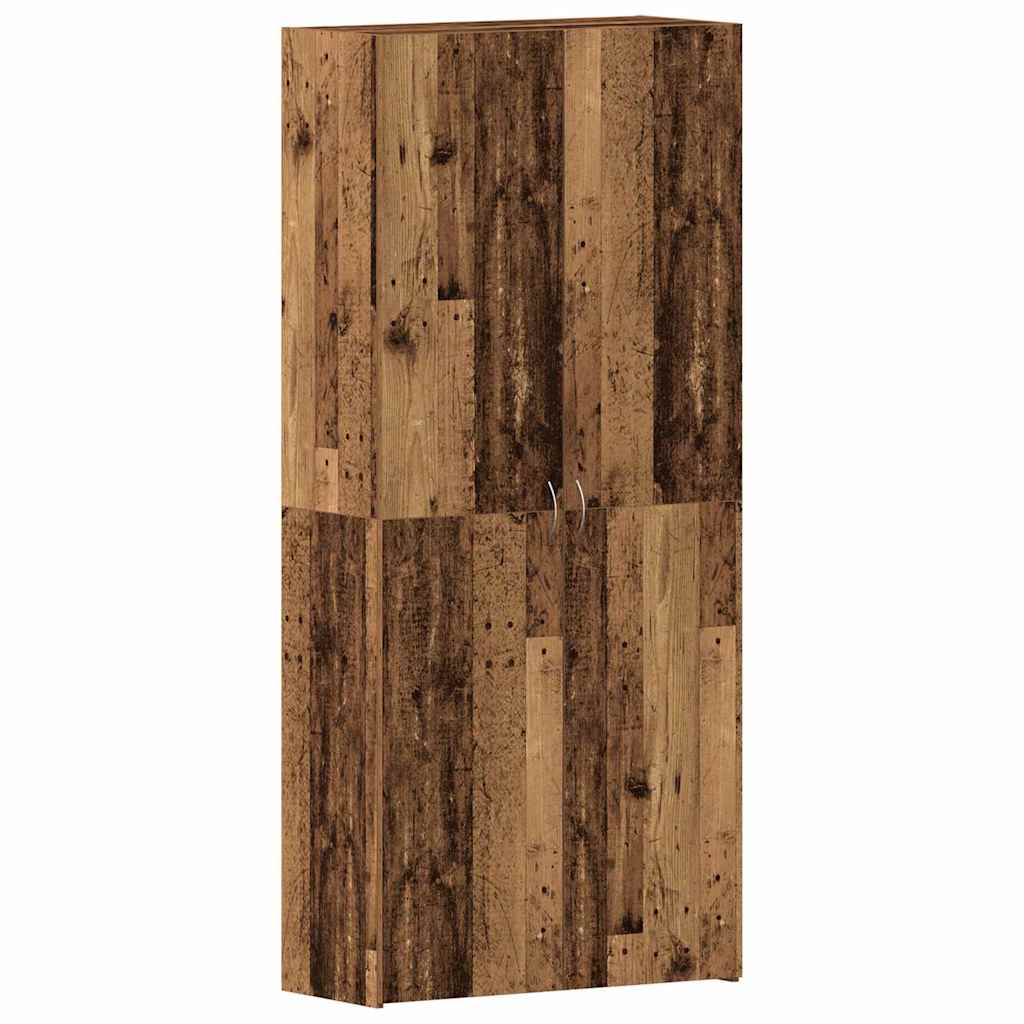 Shoe Cabinet with Shelf Brown 80 x 35.5 x 180 cm Particleboard