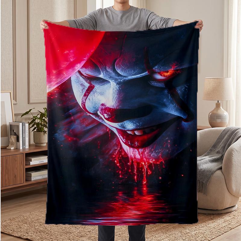 Pennywise Soft Warm Flannel Blankets Comfortable Blanket for Home Decoration Gifting