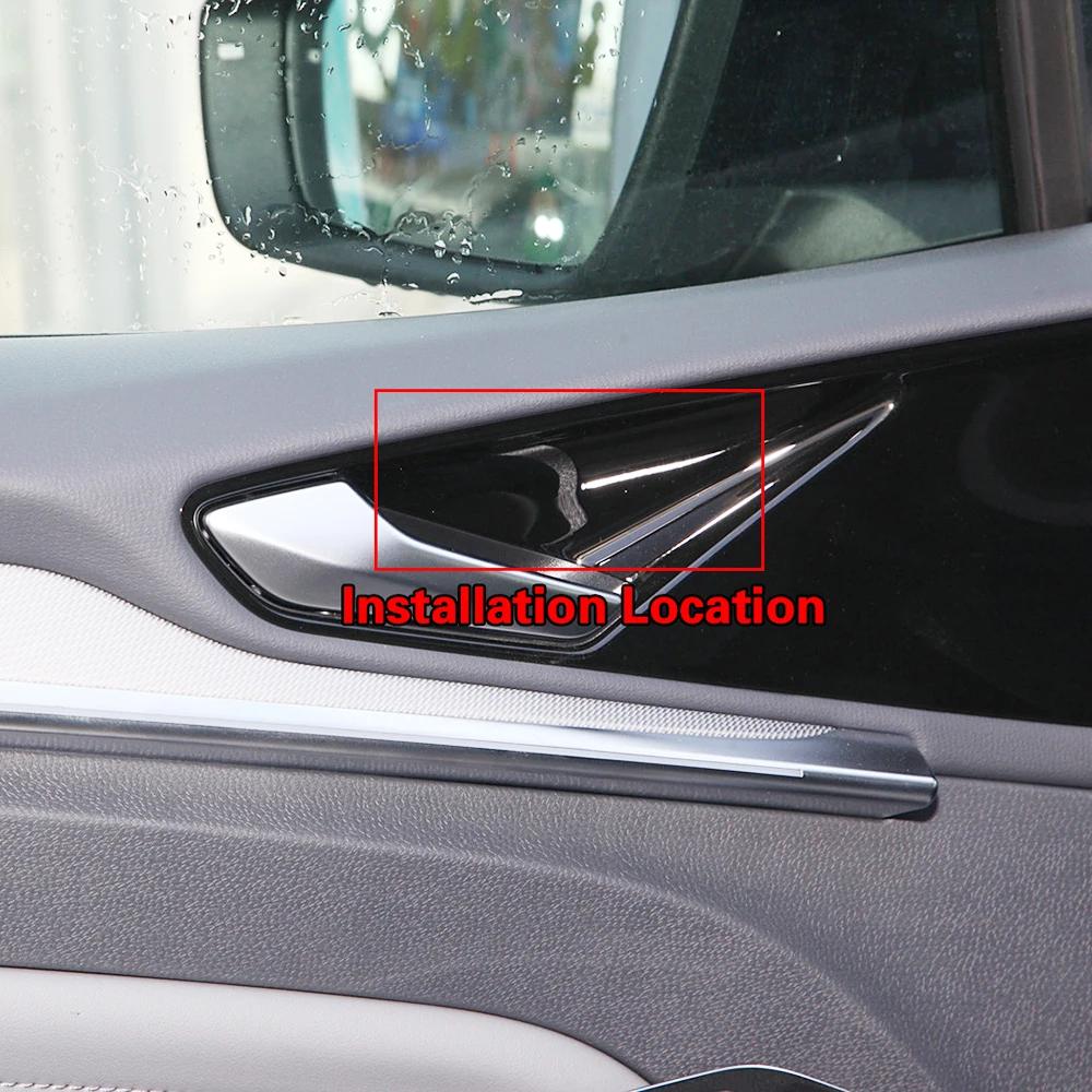 For Volkswagen VW ID.4 ID4 2024 2024 2024 Car Interior Part Refit Inner Door Handle Bowl Cover Trim Sticker Anti Scratch