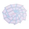 Self Adhesive Label 12Sheets Blank Sticker Note Bar Sticky Writable Name Sticker