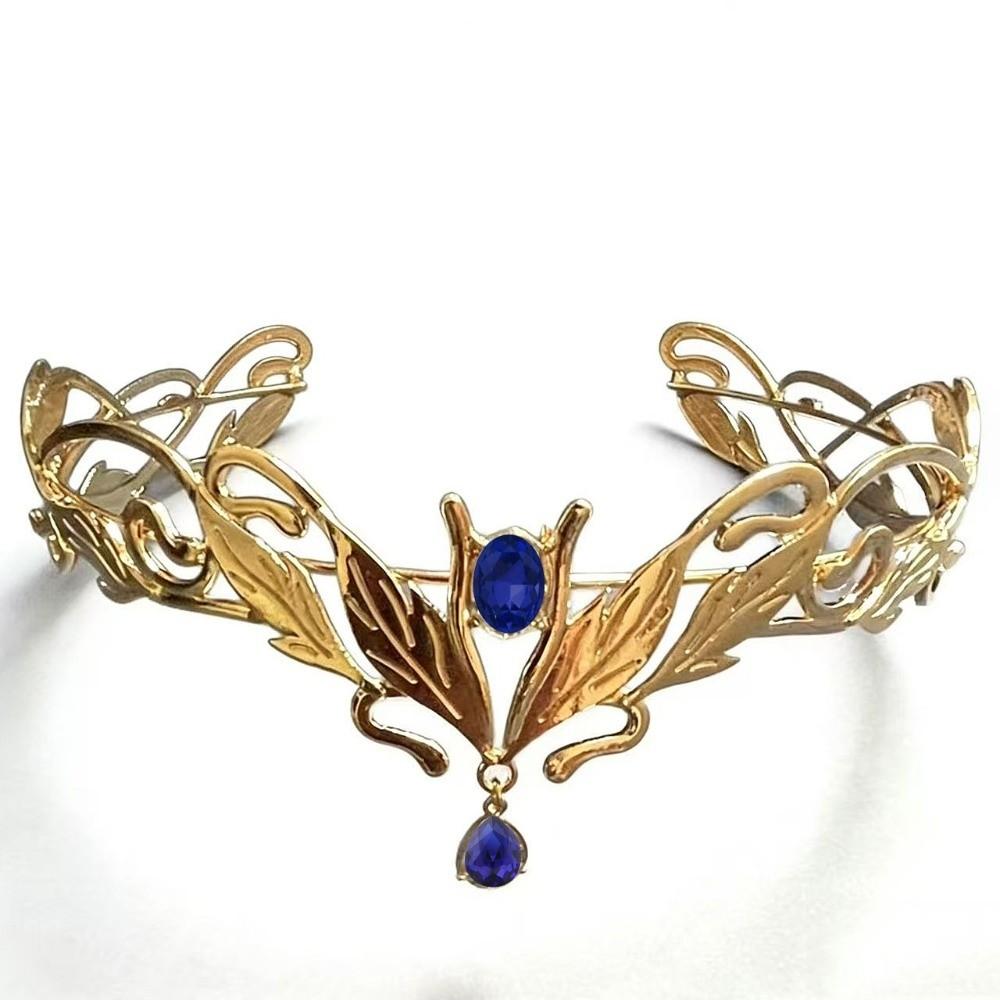 Vintage King Round Elves Crown Elegant Zinc Zinc Alloy Rhinestone Headdress  Formal Events
