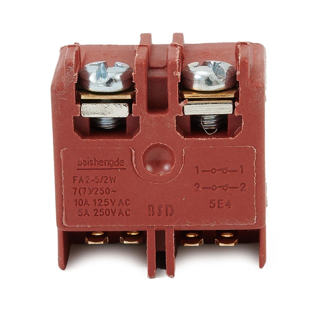 125 В/12 А Кнопочный переключатель для угловой шлифмашины AC250 В 6 А DPST для угловой шлифмашины