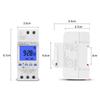 Programmable Digital Timer Switch Backlit Time Relay AC 85-265V DIN Rail Mount 16A 30A Relay Household Improvement