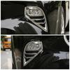 For Toyota Highlander XU70 2022 Carbon Fiber Front Fog Light Lamp Cover Trim Foglight Bezel Decoration Frame Chrome Color