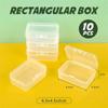 4-28Pcs Plastic Storage Box Transparent Jewelry Storage Box Container Portable Earring Ring Earplugs Packaging Storage Case