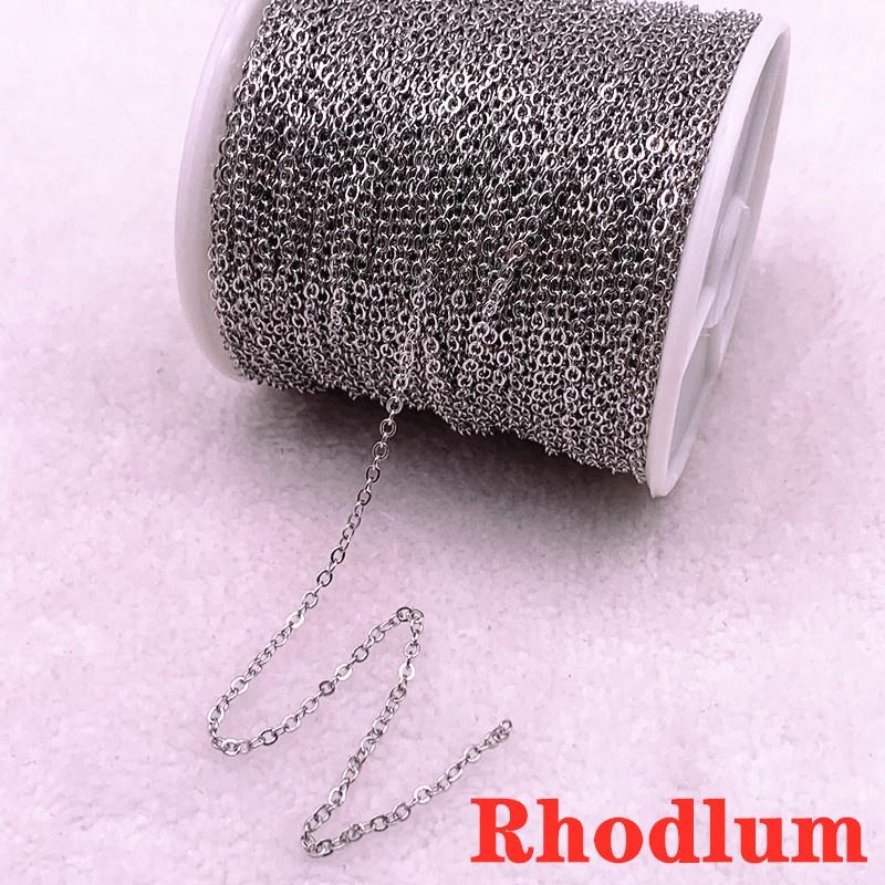 2/5 ярдов позолоченная/посеребренная цепочка для ожерелья для изготовления ювелирных изделий, фурнитура для самостоятельного изготовления ожерелья, цепи, материалы ручной работы