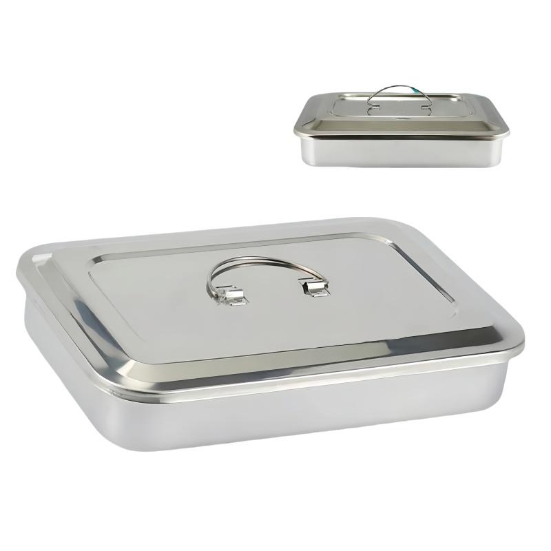 Дентальный дезинфекционный контейнер с крышкой из нержавеющей стали хирургическое оборудование инструменты стерилизатор контейнер для хранения лабораторных инструментов