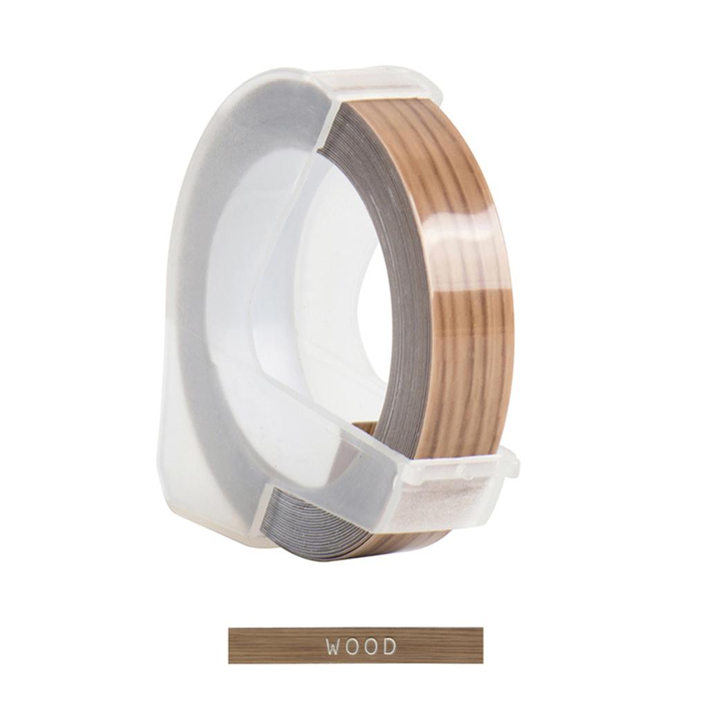 Запасная лента для 3D-пластмассового тиснения этикеток для устройства для изготовления этикеток DYMO 12965 1610 с 3/8 дюйма * 9,8 футов, 1 шт.