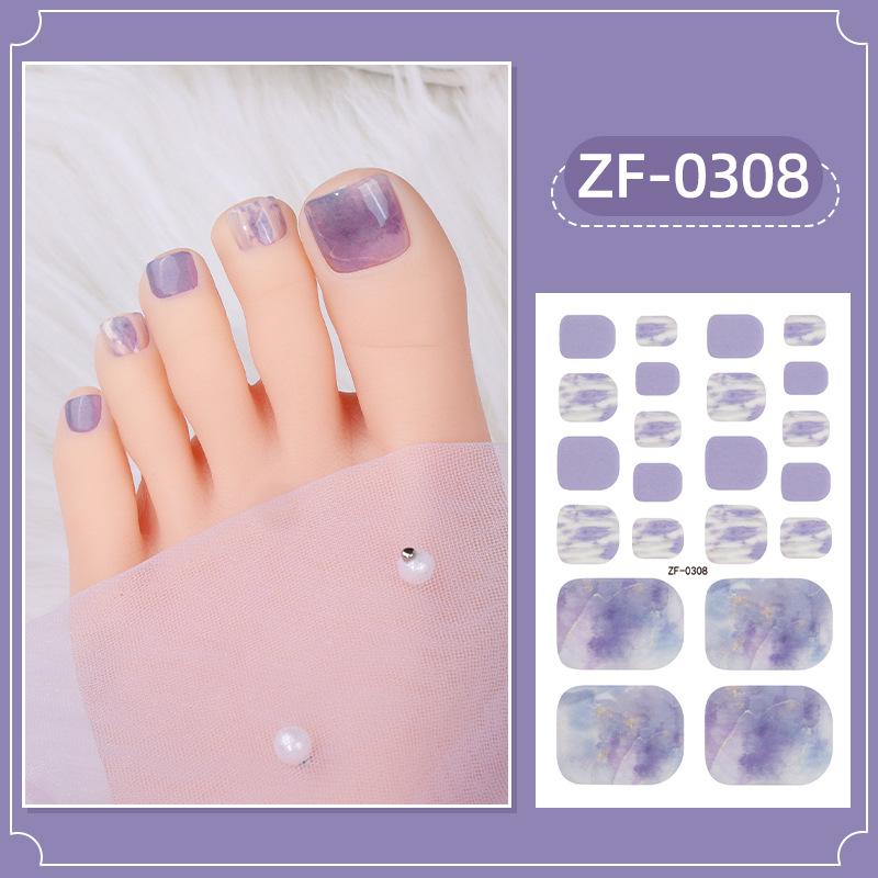 New Foot Stickers, Nail Art Stickers, Waterproof Onion Powder 5D Imitation Diamond Toenail Stickers