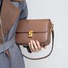 New Flip Small Square Bag 2025 Leather Commuter Leather Tofu Bag Shoulder Messenger Bag Niche Design Sense Versatile
