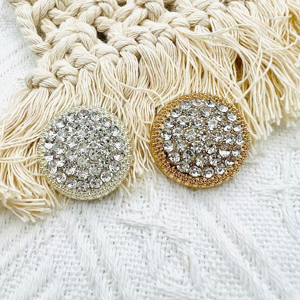 Fashion Clothing Decoration DIY Sewing Button Shirt Buttons Metal Rhinestone Buttons Needlework