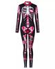 Fashionable Womens All-Season Wear Bohemian Skeleton Floral Print Jumpsuit