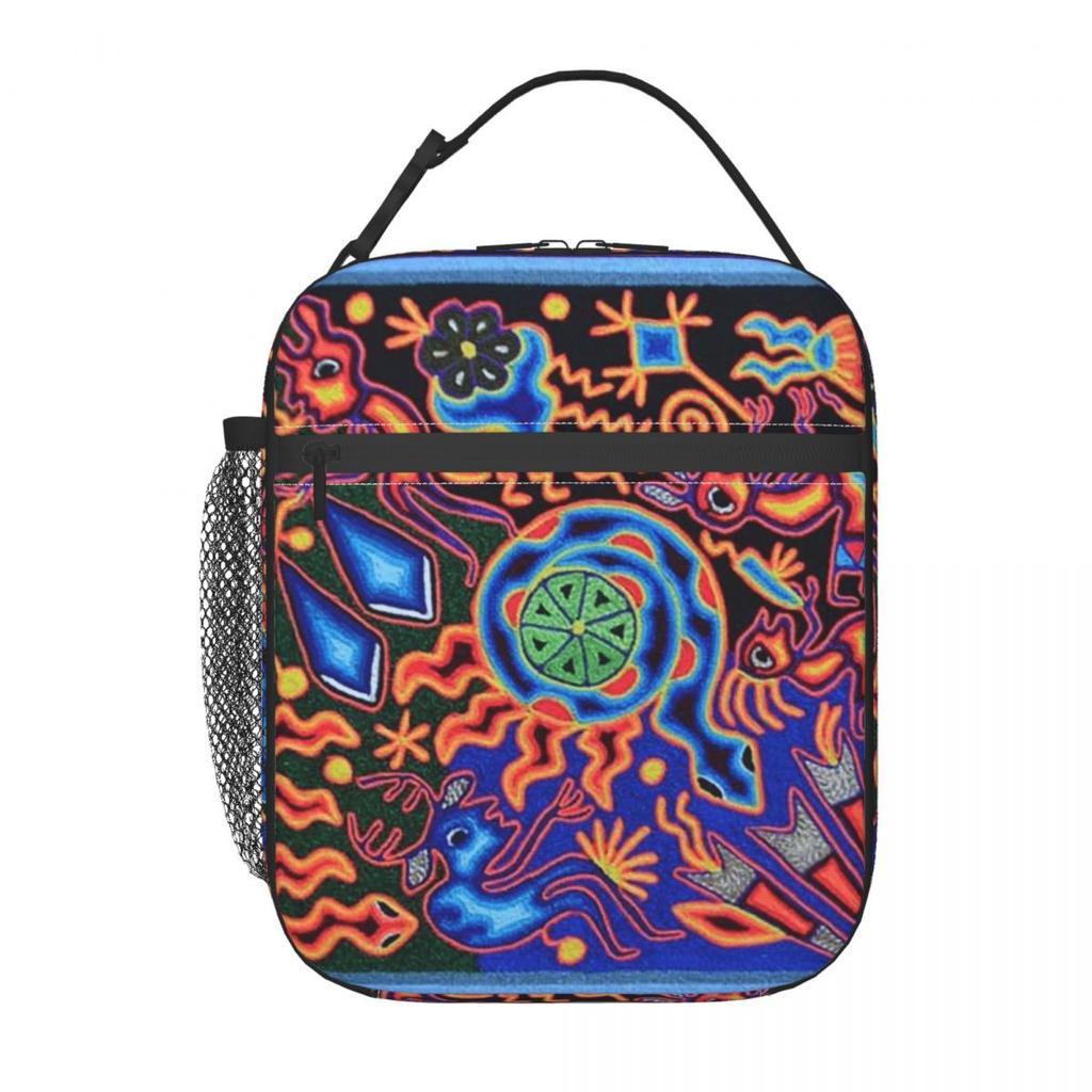 Термосумка для обеда Huichol Dream для женщин и детей, герметичные контейнеры для еды, термоланч-бокс, сумка-тоут