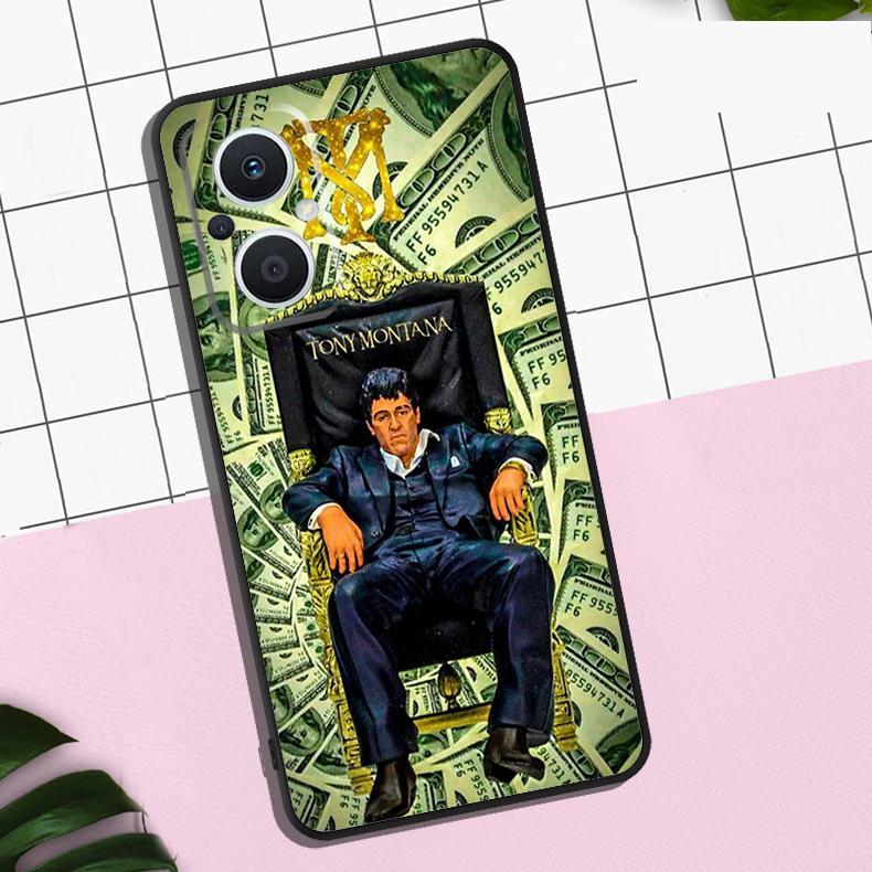 Scarface Tony Montana Case For OPPO Reno 11 12 13 F 8T 7 8 10 Pro OPPO Find X8 Pro X3 X6 Pro X5 Lite Cover Coque