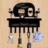1шт держатель для ключей настенный, держатель для ключей Camper для настенной декоративной металлической вешалки для ключей с 7 крючками