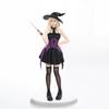Halloween Costume, Black and Purple Sexy Suspender Witch Party Costume