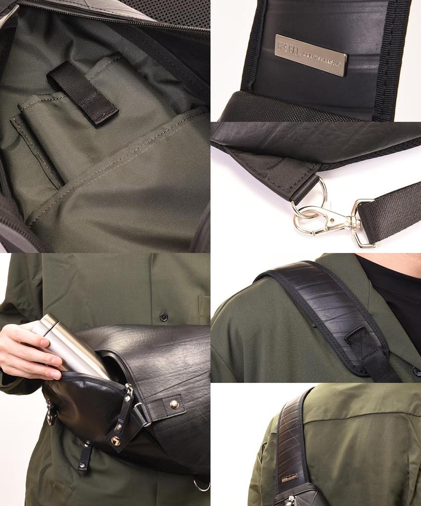 Сумка Morino Canvas x SEAL Водонепроницаемая одноплечевая спиральная PRO MODEL Сумка для тела для активного отдыха через плечо с наплечником для путешествий Мужская мужская