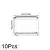 10Pcs Fashion DIY Square Clear Protector Containers Storage Boxes Coins Case Cards Collection