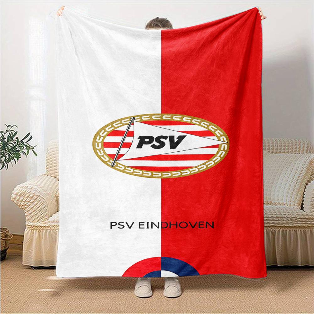 1pc Blanket - PSV LOGO Print Design,Lightweight Blanket for Sofa,Bed- Soft &Warm,Gift for All Seasons