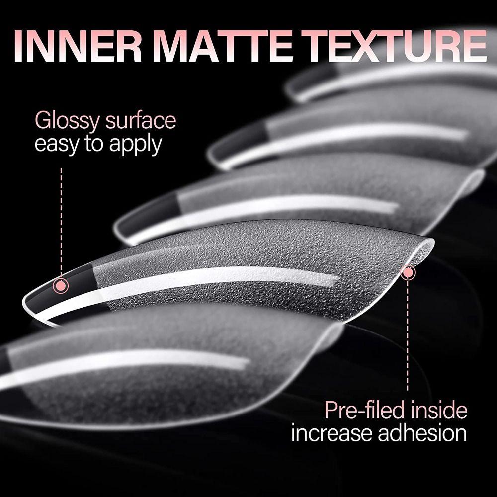 240Pcs/Box Pre-shape Gelly Nail Tips Extra Short Press On Nails False Nails Tips Small Nail Bed