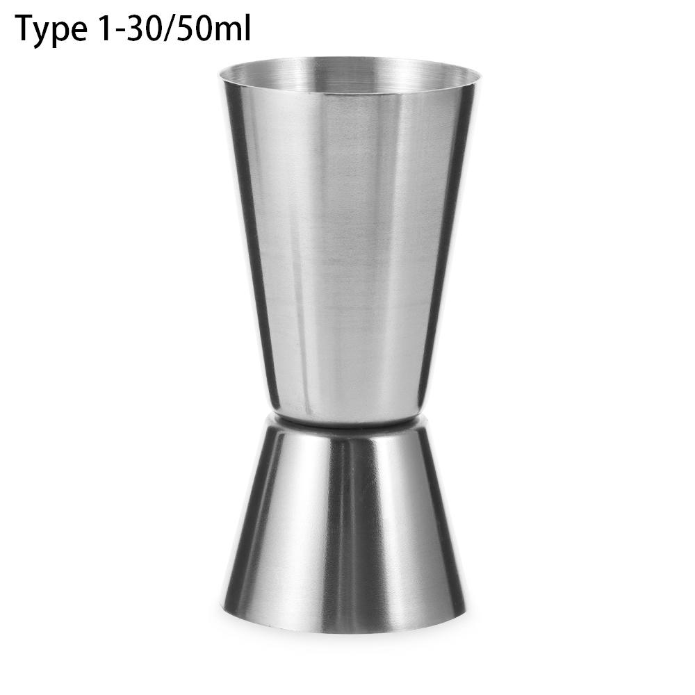 15/30ml or 25/50ml Cocktail Bar Jigger Design Japanese Stainless Steel Measuring Cup Jigger Double Spirit Bartender Kitchen Gadg