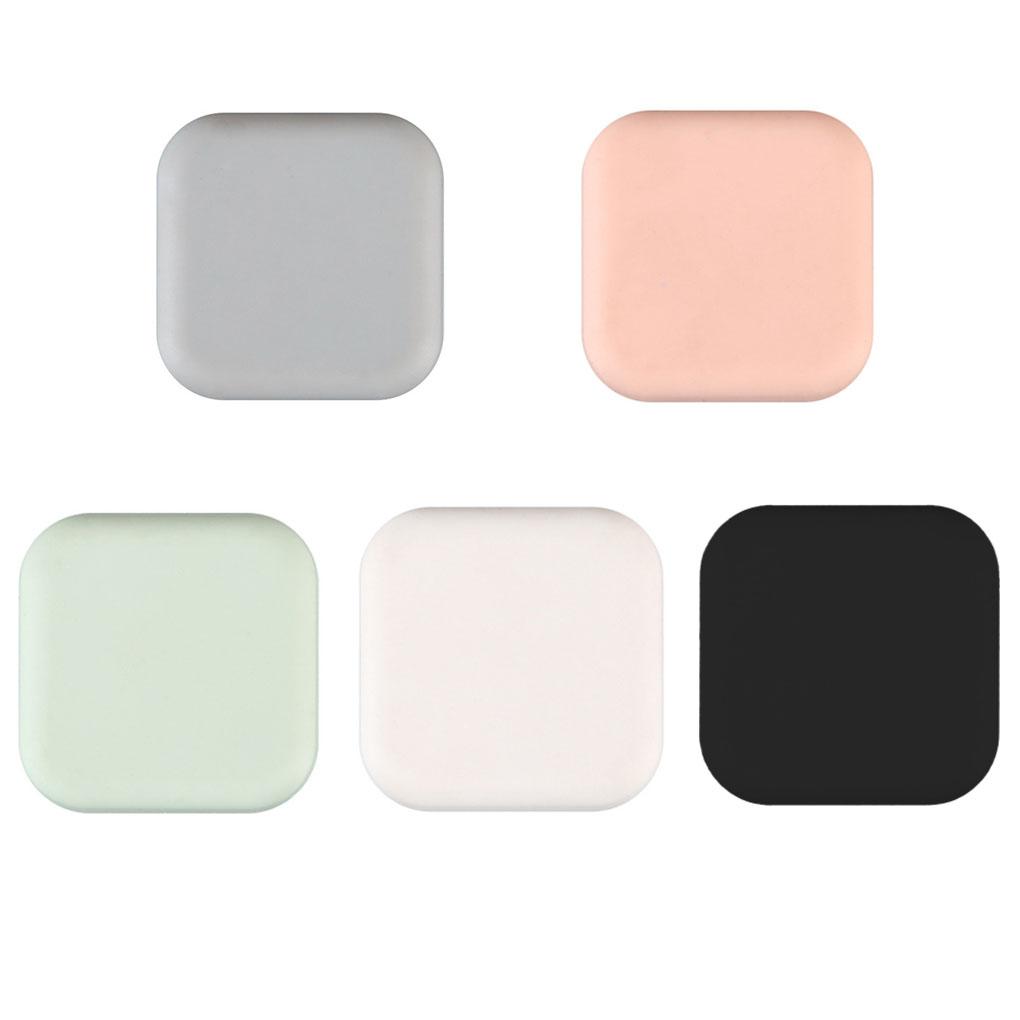 Квадратный дверной стопор, силиконовый, однотонный, съемный, 9 мм, клейкий, без перфорации, защитный чехол для стены офиса, холодильника