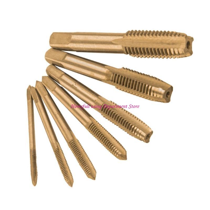 3-12 Левый Машинный Метчик HSS Сталь Машинный Метчик Металлический Метчик для Нарезания Резьбы Метчик для Сверления Резьбы Метрический Метчик для Нарезания Резьбы