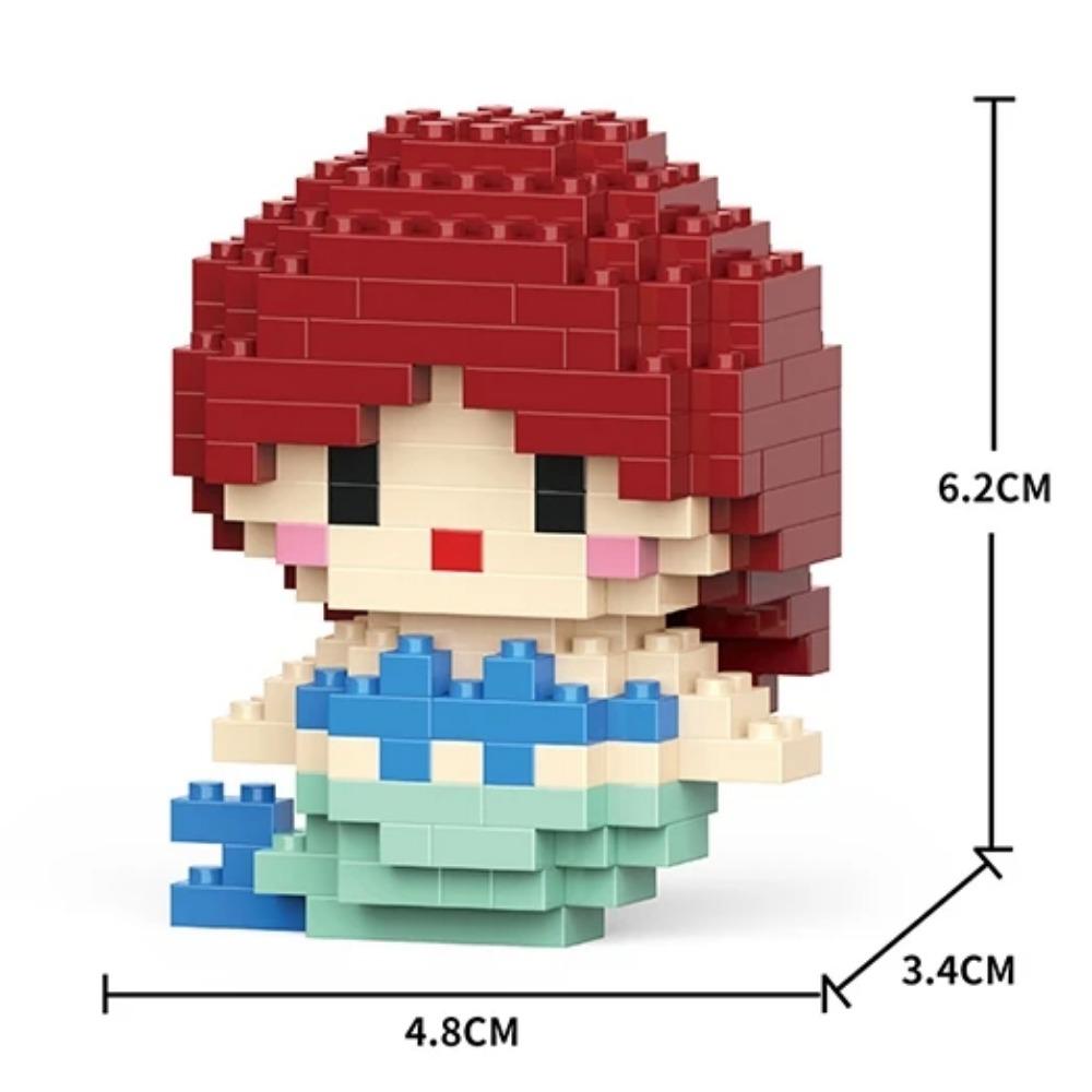 Дисней Аниме Принцесса Строительные блоки Стич Микки Маус мини Фигурки игрушки-экшн Блоки Игрушки Кирпичики Сборные игрушки Детские подарки