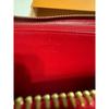 Used LOUIS VUITTON Vernis long wallet red
