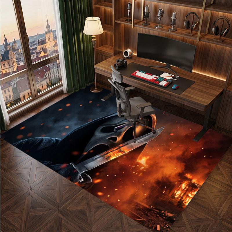 Scream Ghostface Rug Soft Thick Non Slip Floor Carpet for Bedroom Living Room Home Decor