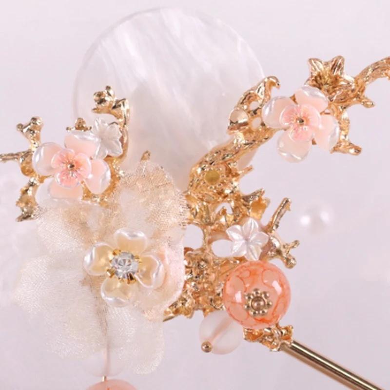 Набор из 5 предметов, бахрома, заколка для волос, для девочек, старинная заколка для волос, китайский головной убор, наклейка на голову, головной убор невесты