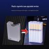 Personalized Portable White Cigarette Case for Men - Creative, Anti-Pressure, Moisture-Proof Sliding Lid, Holds 20 Regular Cigarettes