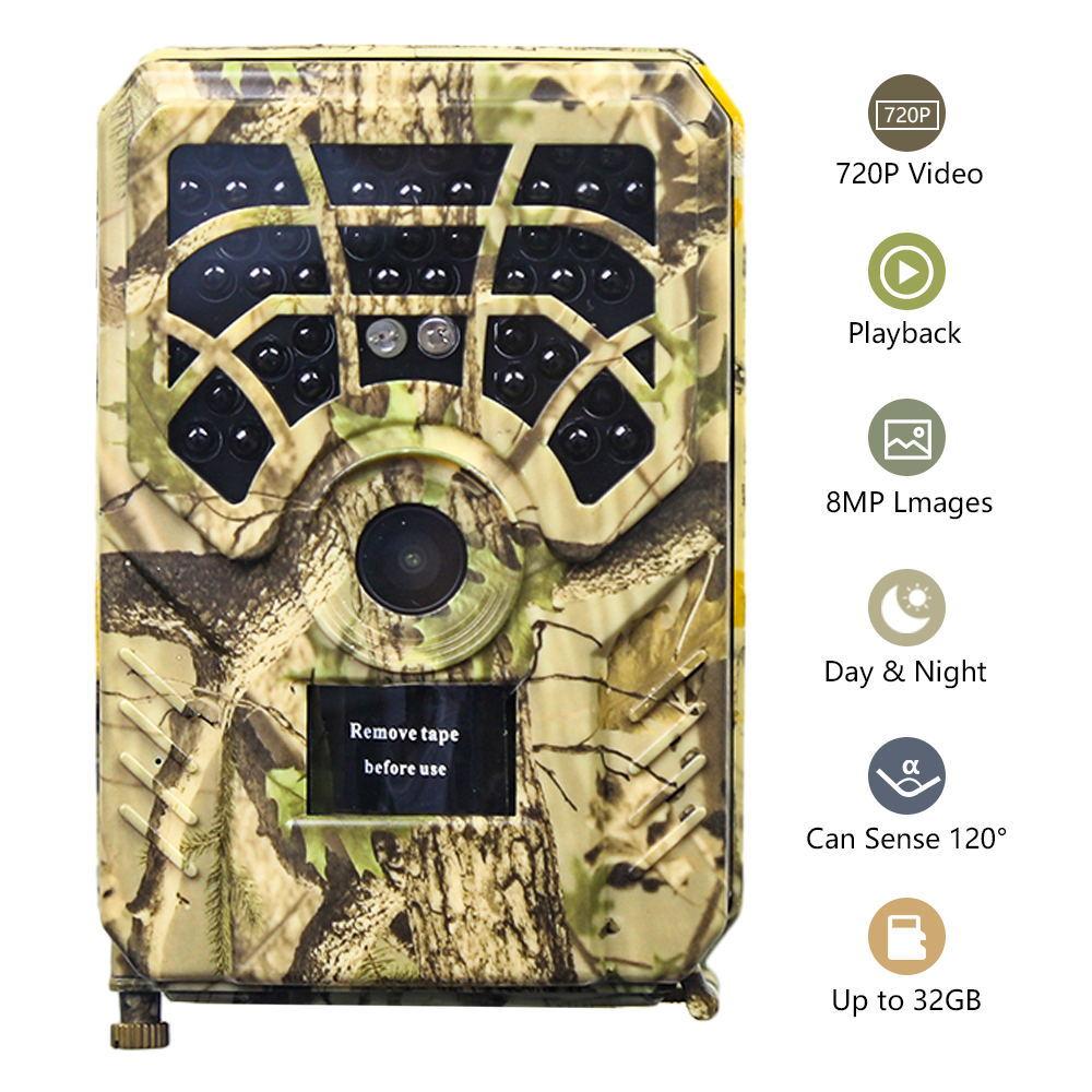 PR300A/PR300C Фотоловушка 8 МП 720P Камера для слежения за дикой природой и охоты 0,3 с срабатывание 15-20 м Ночное видение IP54 Водонепроницаемая Внешняя камера для наблюдения на расстоянии