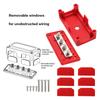 Power Distribution Block Busbar 2pcs Distribution Block 4 Studs 300A Bus Bar Universal 12‑48V for Car RV Yacht Boat