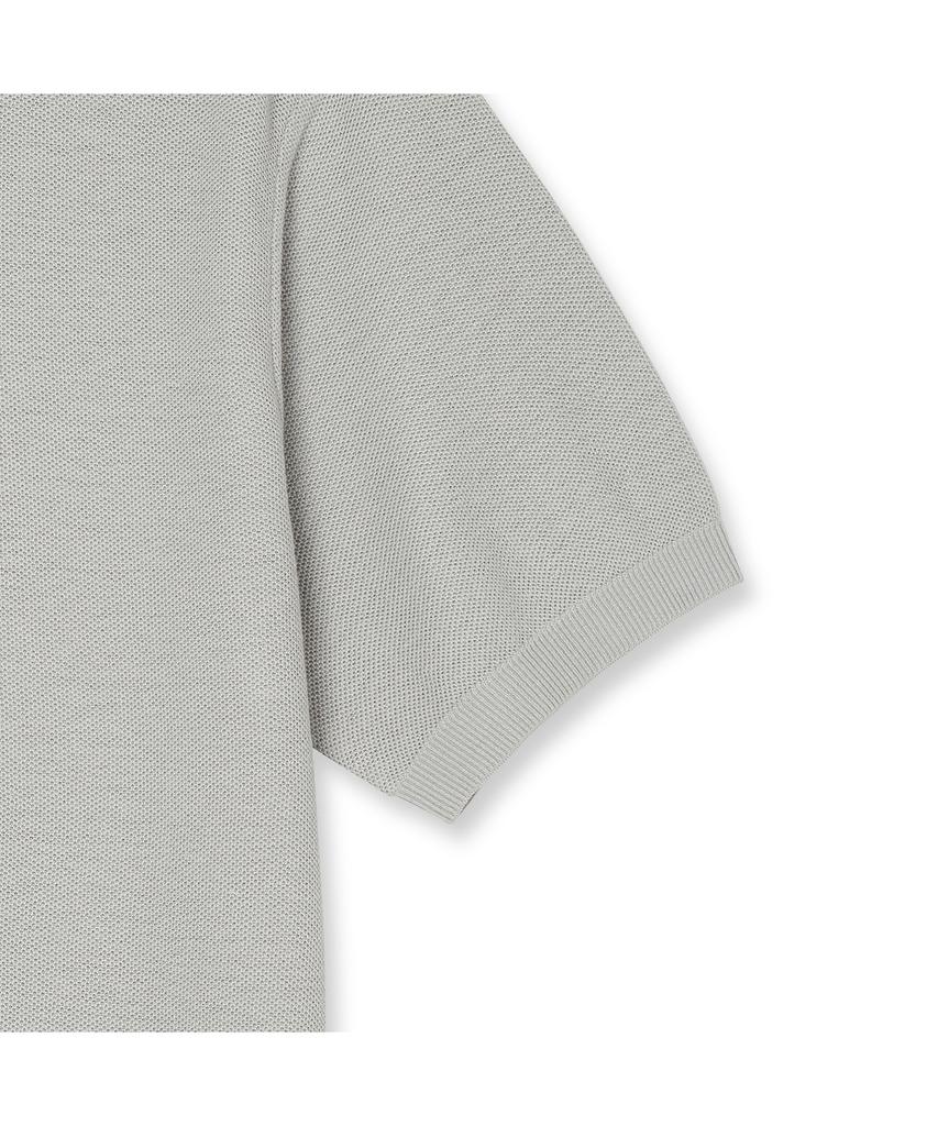 IOLO Pk Textured Linen Half Collar_Grey